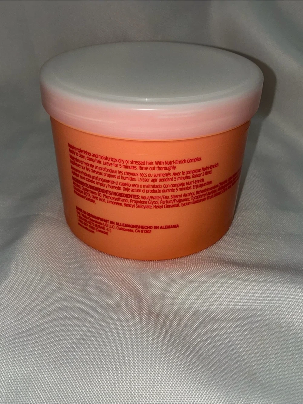 Wella Invigo Nutri-Enrich Hair Mask - Peach/Coral